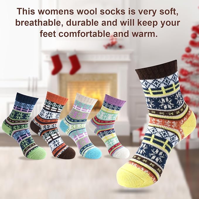 besky Warm Socks for Women Cozy Fuzzy Winter Socks