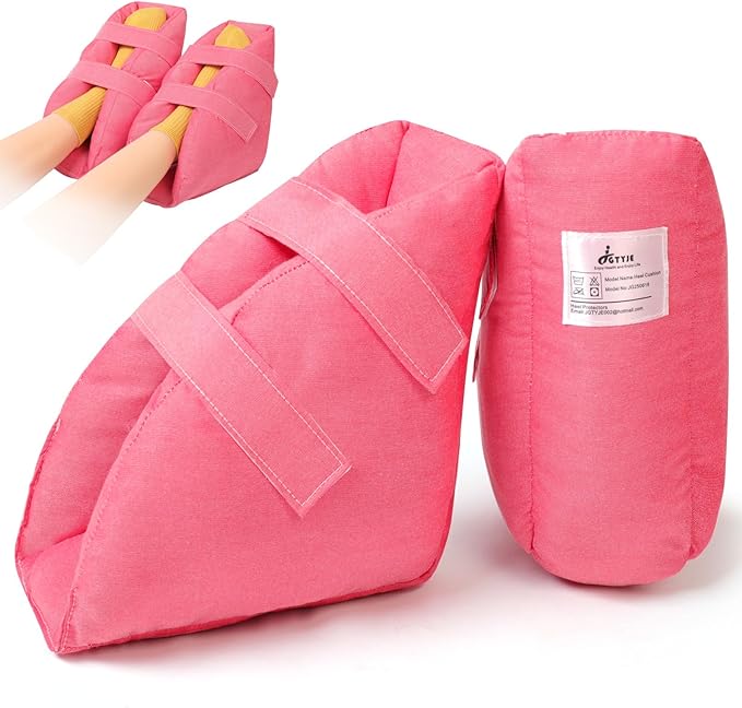 Heel Protectors Pillow for Pressure Sores - Adjustable Bed Sore Boot, Pressure Ulcer Cushion for Elderly Bedridden & Surgery Recovery (Ankle/Feet Support)