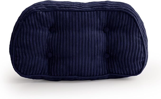 HIGOGOGO Lumbar Support Pillow for Recliner Chair/Accent Chair/Couch/Office Chair, Tufted Corduroy Back Support Cushion for Elderly, Recliner Cushions for Back Rest