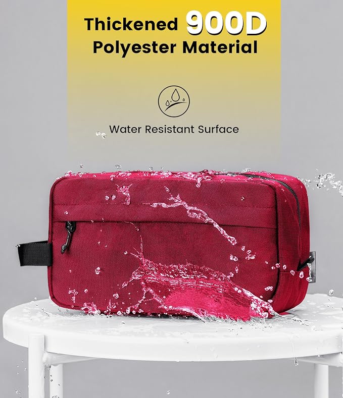 Vorspack Travel Toiletry Bag for Men - Hanging Toiletries Bag Water Resistant Travel Bag for Toiletries Accessories