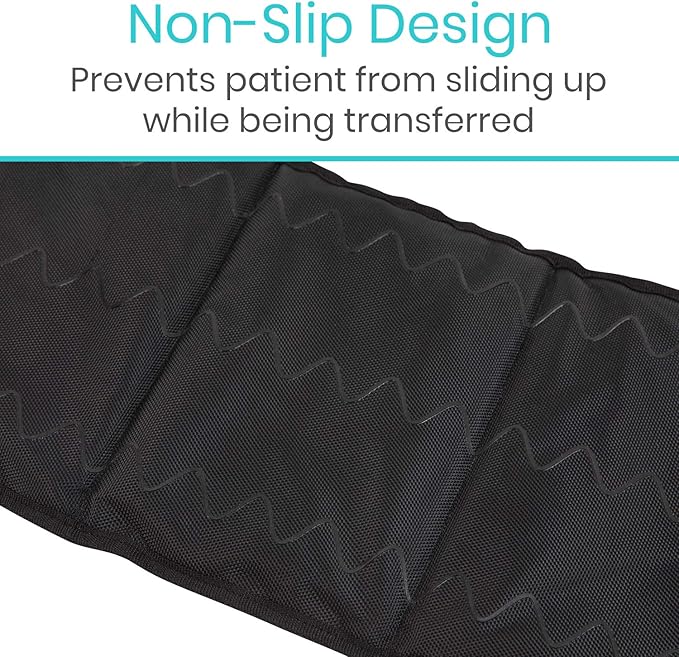 Vive Transfer Sling - Padded Assist Gait Belt - Heavy Duty Patient Lift with Straps - Mobility Standing and Lifting Aid for Disabled, Elderly, Seniors, Injured - Safely Move from Bed and Wheelchair