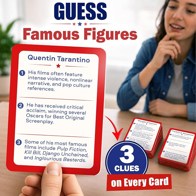 Quokka Trivia Game for Families - Fun Educational Trivia Cards | Where Did I Learn History - 250 Double-Sided History Cards, Chronology Card Game and Famous Figure Guessing for Adult Age 15+