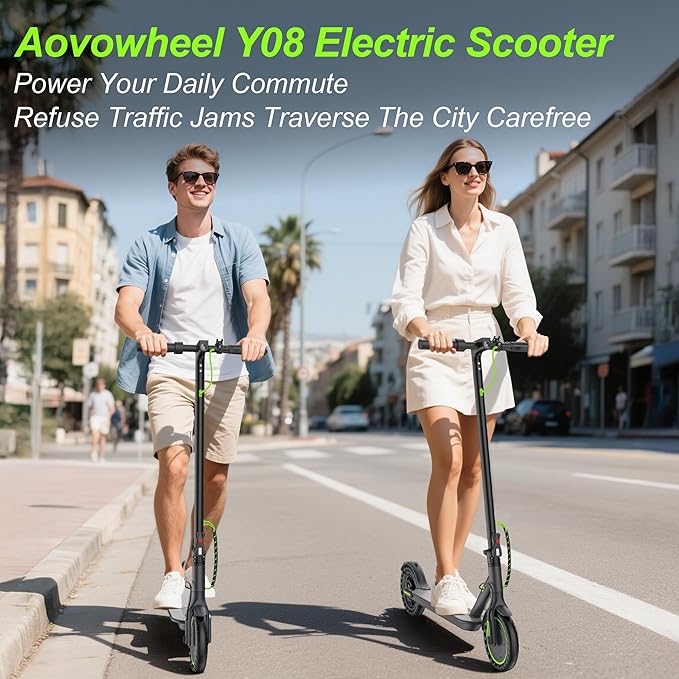 Electric Scooter for Adults, Folding E Scooter with 350W/500W Motor 16-24 Mph Top Speed, Max 15-60 Miles Long Range, 6.5''/8.5''/10''/14'' Solid Tires Commuting Scooters, Dual Brakes, APP