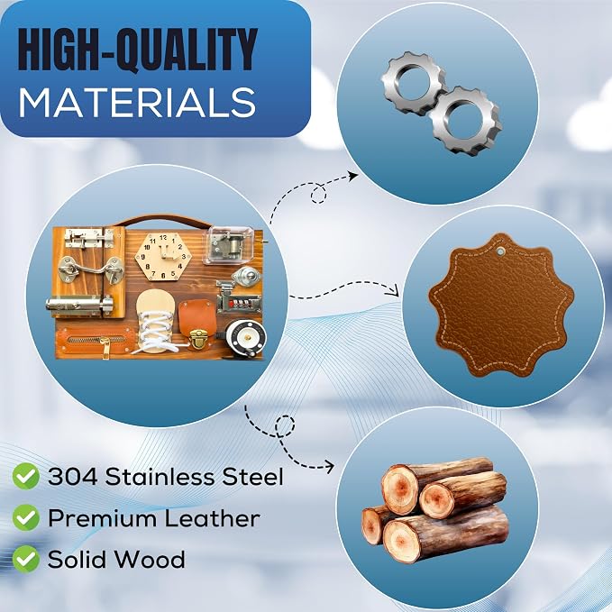 Fidget Boards for Adults with Dementia Gadgets Toys for Alzheimers Patients-Fidget Toys for Dementia Adults-Dementia Fidget Toys for Elderly-Gifts