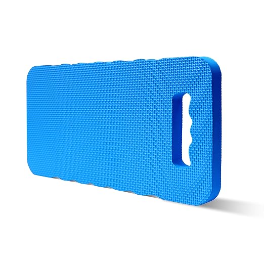 Gardzen Garden Kneeling Pad - for Gardening, Baby Bath, Yoga, Pilates, Exercise, 16"x8"x1", Blue | EVA Foam Kneeler Pad for Gardening, Baby Bath, Yoga, Pilates, Exercise, 16" x 8" x 1", Blue, 1 Pack