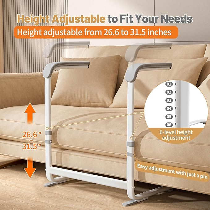 Stand Assist Aid for Elderly, Adjustable Height Chair Lift Assist Devices for Seniors with Dual Handles, Heavy-Duty Sofa Lift Pro for Seniors, Disabled, Universal Standing Aids & Supports