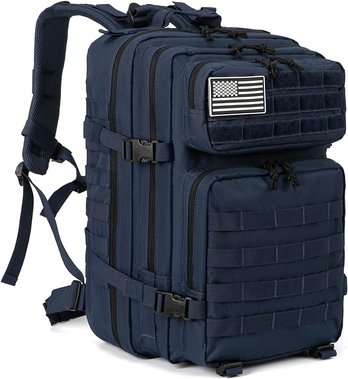 QT&QY 45L Military Tactical Backpacks Molle Army Assault Pack 3 Day Bug Out Bag Hiking Treeking Rucksack…