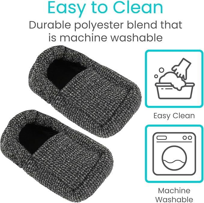 Vive Walker Ski Glide Covers 4 PCS - Accessories for Folding Walkers | Heavy Duty Removable Padded Replacement Caps for Seniors - Precut Padding, Rollator Tennis Ball, Feet Sliders for Indoor
