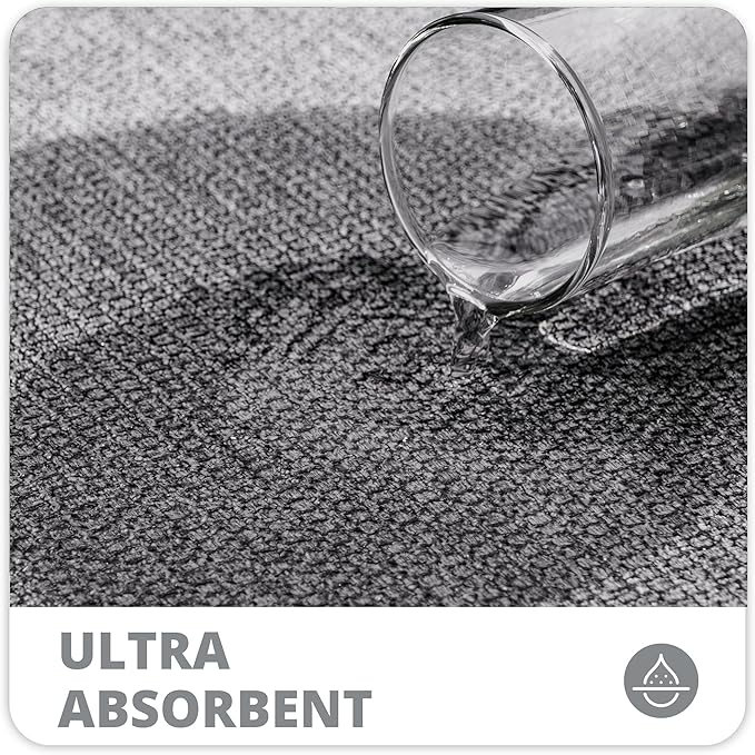 Bath Mat,Ultra Thin Bathroom Runner Rugs,Large Bath Mats for Bathroom,Quick Dry,Non-Slip,Machine Washable,Low Pile,Bath Rug,Shower Outside,Sink,Home Decor Accessories.Grey,3'x5'(36x60inch)