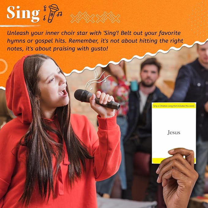 Kulture Games Get ChurchED | The Christian Party Game| Christian Gifts & Cards | Bible Trivia Game | Charades Games | Family & Youth Groups | Bible Quiz (Sing, Act/Charades, Explain)