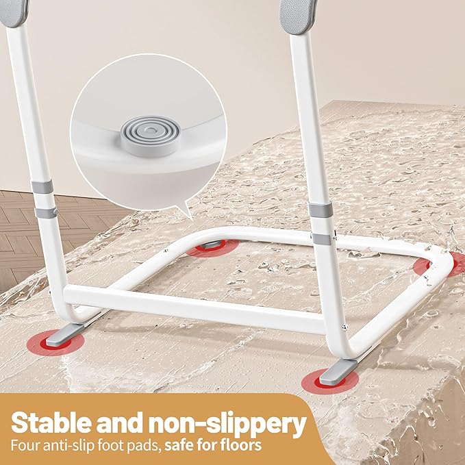 Stand Assist Aid for Elderly, Six-level Height Adjustable Chair Lift Assist Devices for Seniors, Universal Devices to Lift Elderly Off Floor, 21-inch Seat Width Standing Aids & Supports, Stand Up Rail