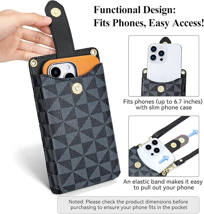 Peacocktion Small Crossbody Cell Phone Purse for Women, Lightweight Mini Small Crossbody Bags for Women with Card Slots