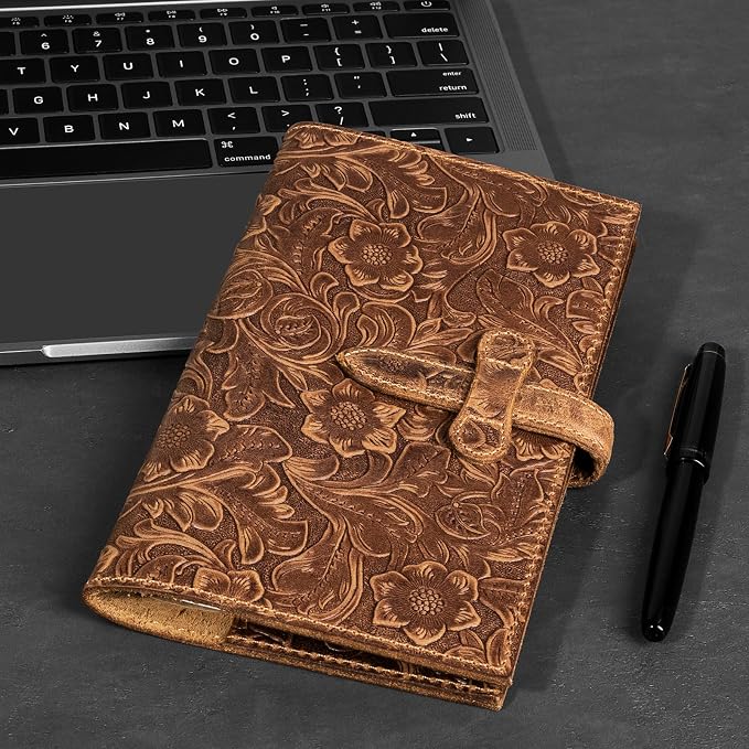 Genuine Leather Passport Holder Travel Bifold Wallet | For Men And Women Slim RFID Blocking Brown