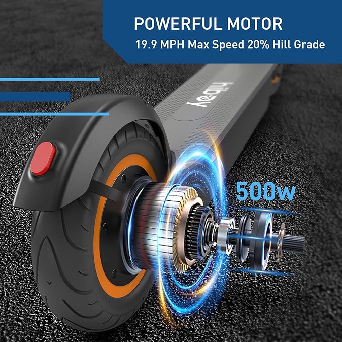 Hiboy S2/S2 MAX Electric Scooter, 350/500W Motor, 8.5/10" Tires, 17/40.4 Miles Range E Scooter, 19 Mph Folding Commuter Electric Scooter for Adults
