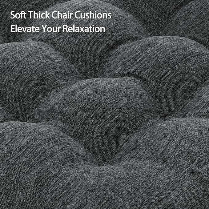 Recliner Cushions for Elderly, 20x20x5 Inch Thick Chair Cushion Patent Design Soft Tufted Dual Layer Booster Seat Cushions for Seniors Recliner Risers Gray 1P