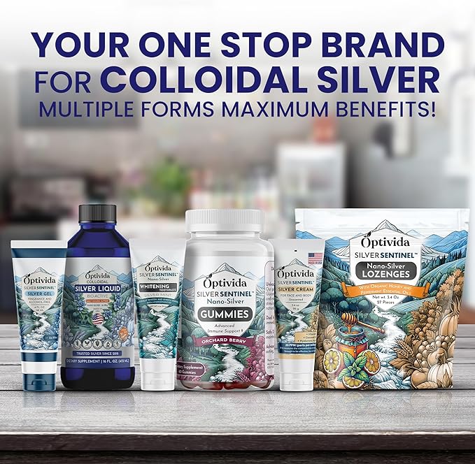 Optivida (Fluoride Free) Colloidal Silver (20ppm) Infused Xylitol Toothpaste for Adults & Kids. Anti-Cavity*, Anti-Plaque* Coral Toothpaste with Spearmint Oil for Gum Health & Teeth whitening - 4oz