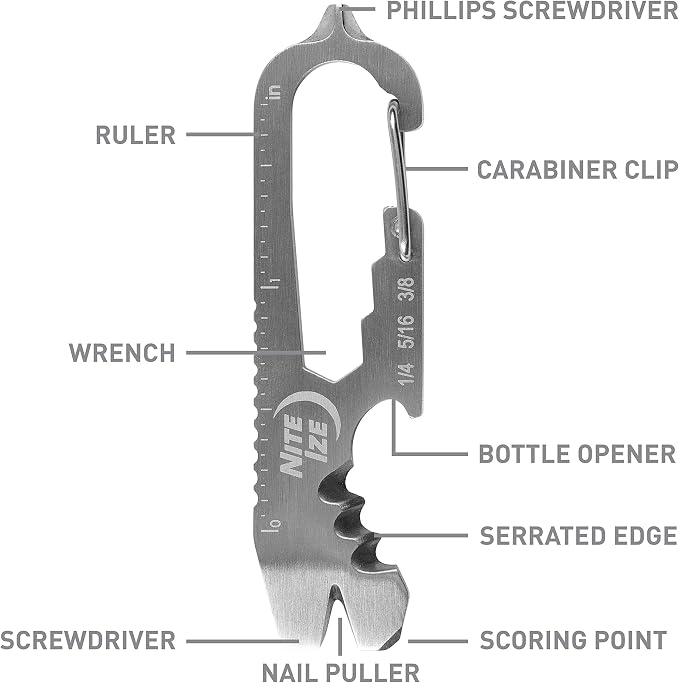 Nite IZE KMTSE-11-R3 DoohicKey Keychain Multi Tool
