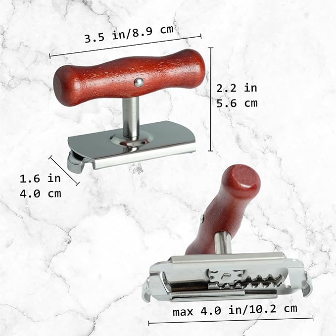 Jar Opener Set, stainless steel opener, 4-in-1 opener, silicone pad, Jar Opener for Seniors with Arthritis,Jar Openers Good for Seniors,Lid Opener for Weak Hands,wood handle