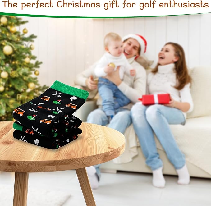 Golf Socks Funny Golf Gifts for Men Women, Christmas Gifts Stocking Stuffers for Adults Teen Boys Golfer Accessories