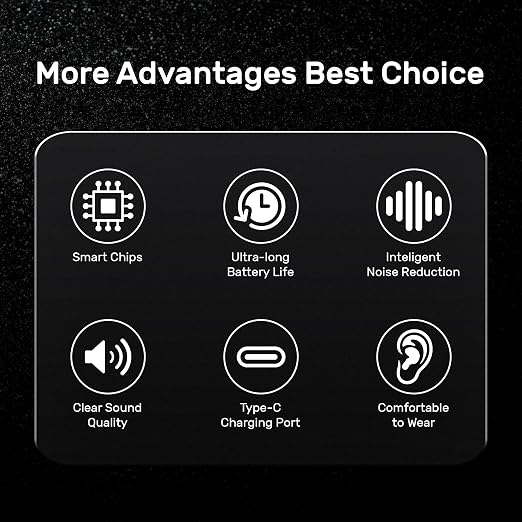 NOVAHEAR Rechargeable In-Ear OTC Hearing Aids for Seniors - Invisible Mini Hearing Amplifiers - Digital Hearing Devices with Portable Charging Case for Adults