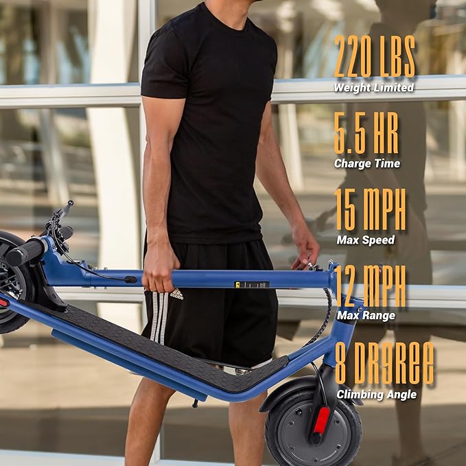 Phantomgogo Electric Scooter for Adults Scooters Kids Foldable E-Scooter with with 350W Motor 15.5 mph Max Speed Long Range EScooter for Commuter