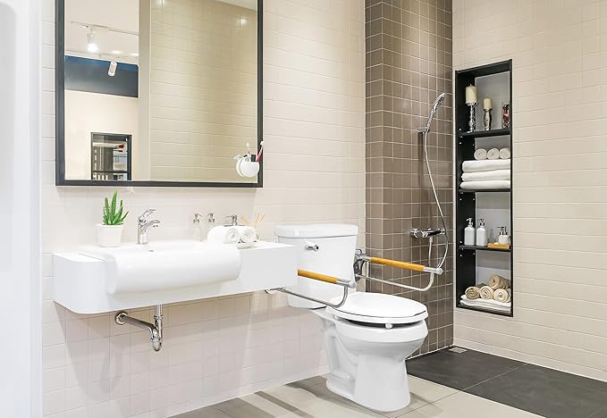 Centoco 4 Pack - 2 inch Raised Toilet Seat for Seniors, Elongated, Closed Front with Cover, Plastic, Made in the USA, HL800STS-001, White | Plastic, HL800STS-001
