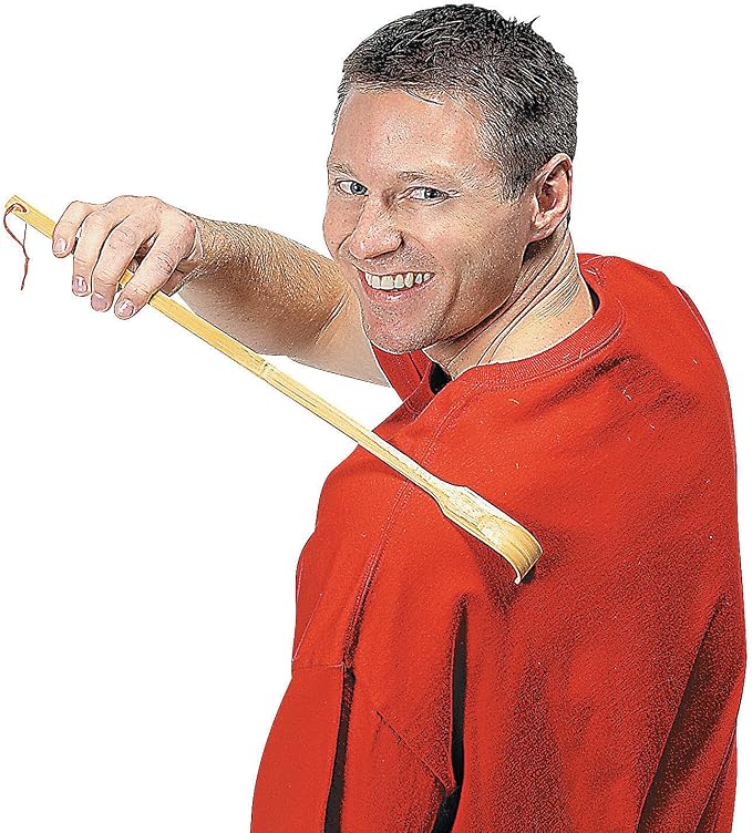 Fun Express Wooden Back Scratchers - Set of 12 Bamboo Scratchers - 18 Inch - Long Reaching for Adults - Great for Pregnant Women, People Who Need Longer Hands or Party Favors