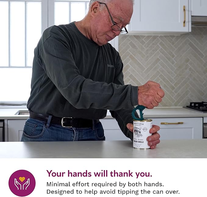 Ring Pull & Pop Top Can Opener (Apricot) Easy Open Any Pull Tab Cans for Seniors, Soda, Pet Food, Cat Cans, Beer, Parkinsons Aids for living Gifts, Gadgets for People with Arthritis, kitchen gadgets.