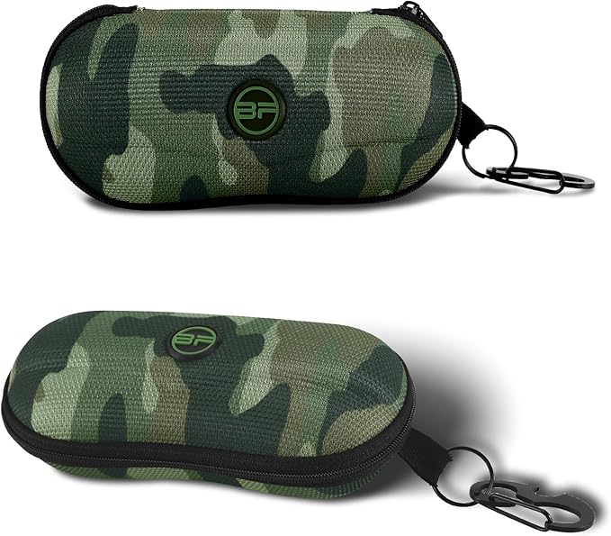 BLUPOND Sunglasses Case Semi Hard EVA Shell with Metal Hanging Hook Belt Clip Sun Glasses Storage