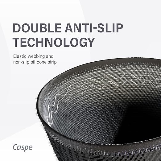 Caspe 2 Pack Knee Compression Sleeve – Knee Brace for Women & Men, Support for Running, Gym, Sports, Mild Arthritis, Pain Relief, Training, Daily Use, Workout (Black, XX-Large)