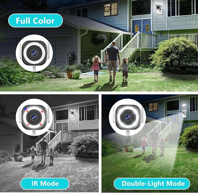 2K Camera for Home Security,5G Outdoor/Indoor Security Cameras,Baby Monitor Camera for Pet/Babies/Room/Cat/Dog/Nanny/Elder,IP66 Waterproof,Night Vision,Alarm Siren,24/7 SD Recording/Cloud