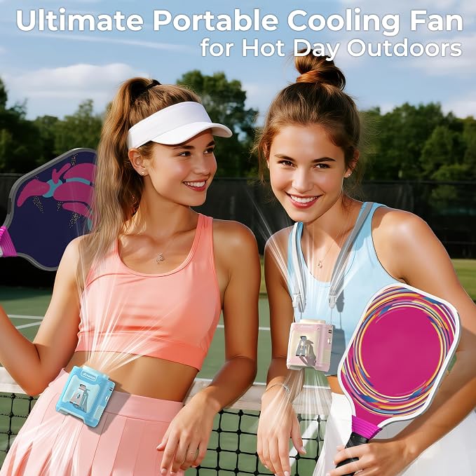 AMACOOL Portable Waist Fan Clip On, 10000mAh Wearable Shirt Fan | Gifts for Men Dad Husband, Rechargeable Powerful Belt Fans, Birthday Gifts for Women Jobsite Travel Camping Essentials 2026