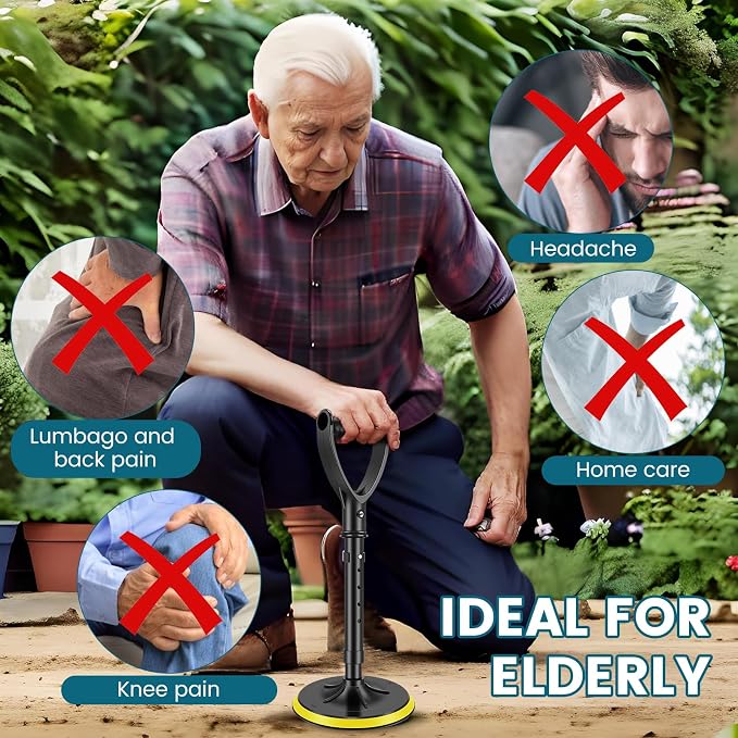 Mobility Aids Tool for Elderly, 17.3"-21.6" Height Adjustable Mobile Standing Aid Device for The Senior,Portable Stable Supports Equipment to Assist The Elderly in Getting Up from The Floor/Ground