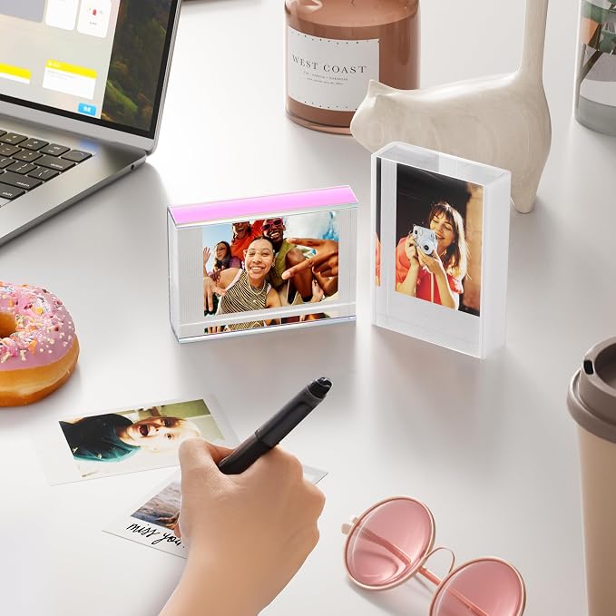 WINKINE 2x3 Mini Picture Frames for Polaroid & Fujifilm Instax Mini Film, Cute Instax Frame, Poalroid Frame for Photos, Tabletop Small Picture Display Holder for Instant Photo