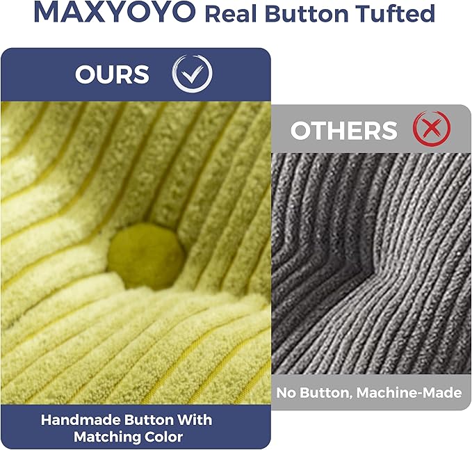 MAXYOYO Folding Sofa Bed, Convertible Sleeper Chair with Pillow Foldable Matress, Portable Fold Out Chair Bed Comfy Floor Sofa Lounge for Living Room Bedroom