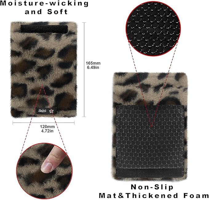 SPRING SEAON Walker Hand Pads Fluffy Walker Handle Cushions Non-Slip Universal Walker Grips Padded Hand Covers Soft Pads for Walkers for Seniors Walker Pads for Handles Folding Rolling Wheelchair, Rollator Handle, Elderly Grippers 2 Pack