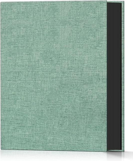 Popotop Photo Album 4x6 100 Pockets for Wedding Gifts,Linen Hardcover Picture Albums for Family Anniversary Baby Vacation Pictures