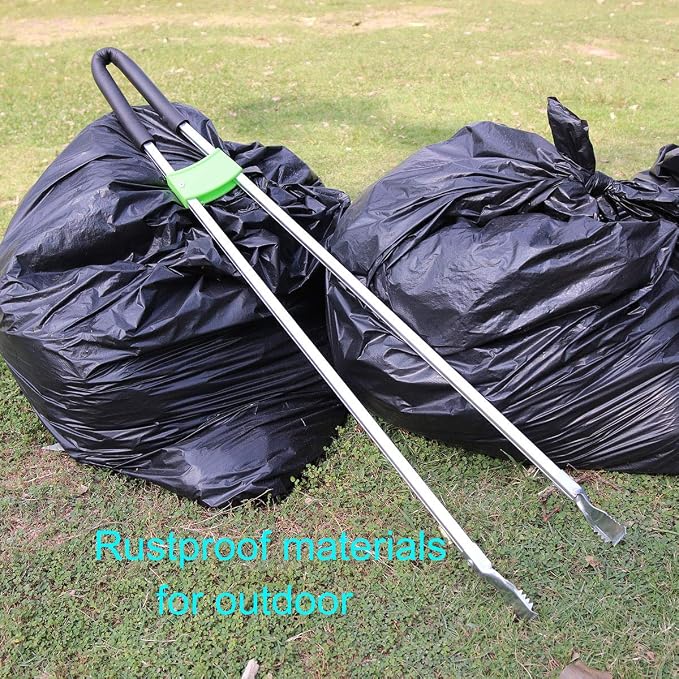 Reacher Grabber Tool,Litter Pick Up Stick Lightweight Aluminium Rustproof,Trash Tong,Reaching Assist Tool for Elderly,Garden Nabber Plogging