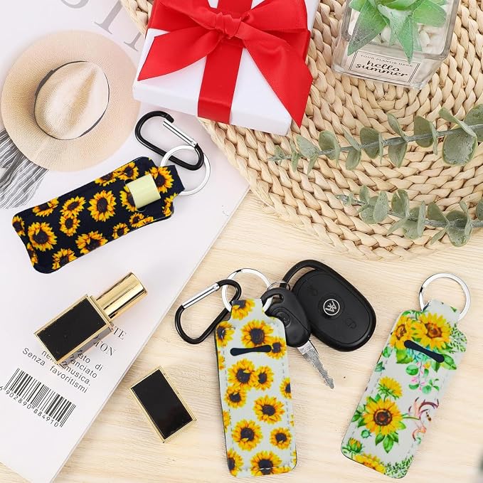 Chapstick Holder Key Chain Lipstick Holder Lip Balm Holder Keychain | Stocking Stuffers Gift, Compatible with Chapstick, Lip Balm and Lipstick, Bag Charm Accessories, Gifts for Women Friend