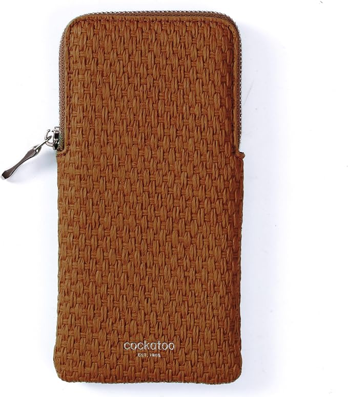 Cockatoo Portable Glasses Case, Drop-Resistant Eyewear Storage Pouch, Slim Soft Case for Sunglasses, with Cleaning Cloth