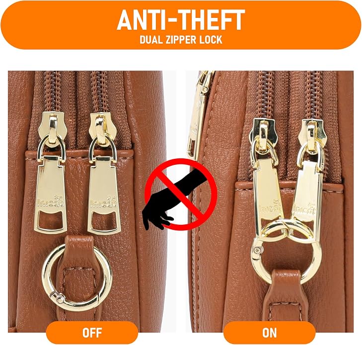 Lightweight Small Crossbody Sling Bag for Women | Mini Travel Purse,Multi-pocket with Card Slots,Durable Vegan Leather,Everyday Carry
