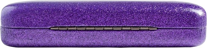 SPUNKYsoul Eye Glasses Case Girl Sparkle Smooth Glitter Hard Shell Eyeglass for Women