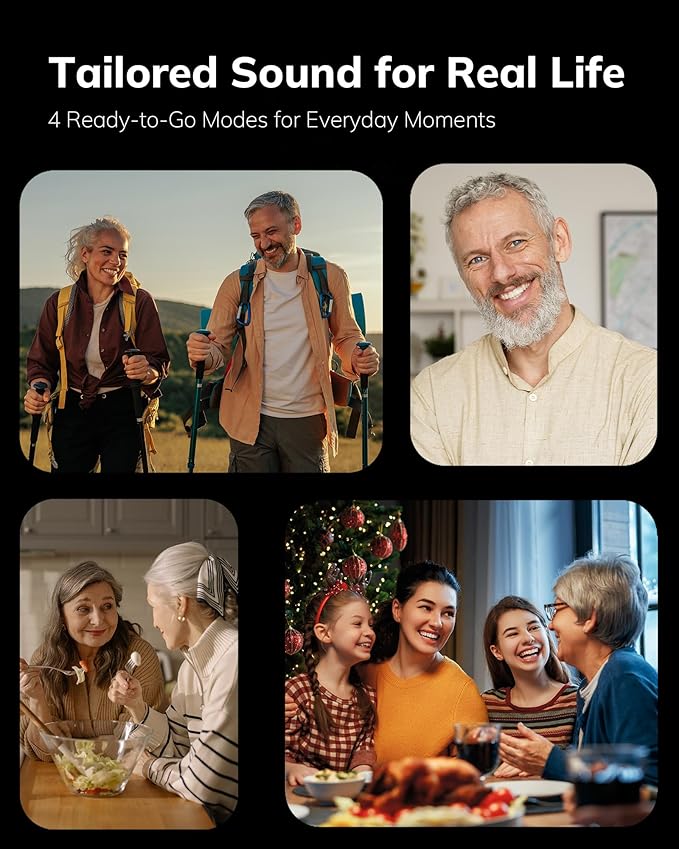 ELEHEAR-Beyond OTC Rechargeable Hearing Aids for Seniors and Adults with Bluetooth Enabled & App Control, AI Noise Cancelling for Tinnitus Relief
