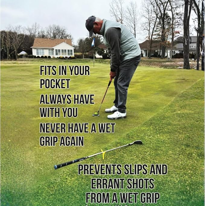 Golf Club Stand and Holder - Set of 2 - Golf Accessories, Pocket Size for Wet Grass Protection by Vig's Smart Stand