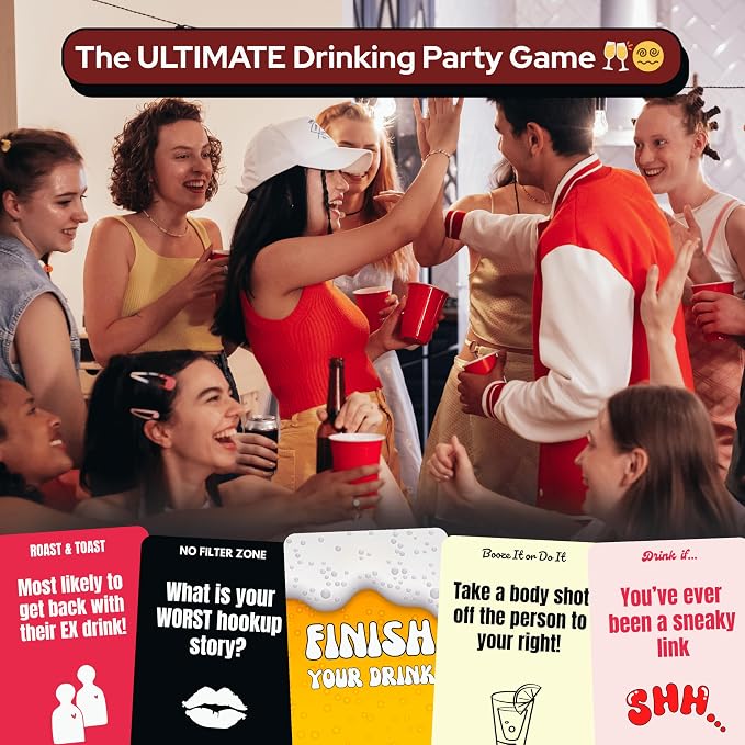 Cupid's Card Games Party Game - Drinking Game for Adults - Perfect for Game Nights, Friends, College & Bachelorette Party - 120 Hilarious Cards