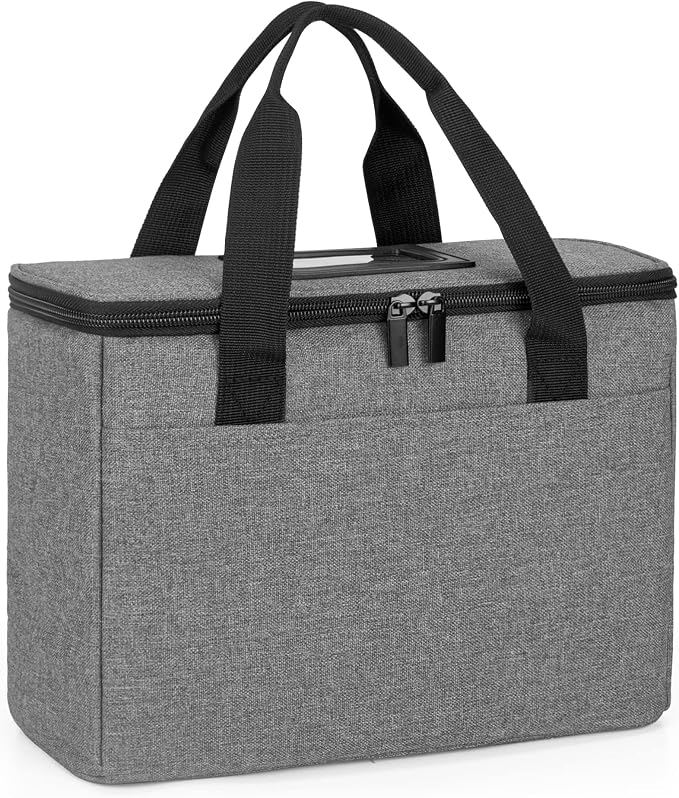 Trunab Insulated Medicine Storage Bag Travel Pill Bottle Organizer,Grey | Medication Bag for Prescription, Insulin, Supplements or Medical Supplies,Bag Only