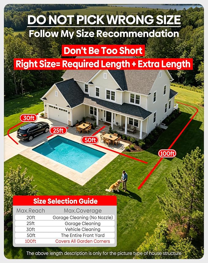 Non-Expandable Metal Garden Hose 30 Feet with Sprayer Nozzle, Flexible, No Kinking, Lightweight & Heavy Duty Water Pipe, Stainless Steel Outdoor Water Hose for Yard 30 ft, Male to Female Connector