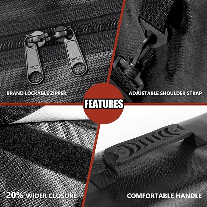 ROLOWAY Large Fireproof Bag 5200℉ Heat Insulated (17 x 12 x 5.8 inches), Fireproof Document Bag for Cash Safe and Document Safe