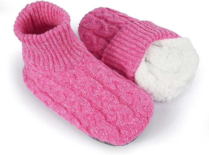 BenSorts Fuzzy Slipper Socks for Women Non Slip House Socks with Grips Gifts