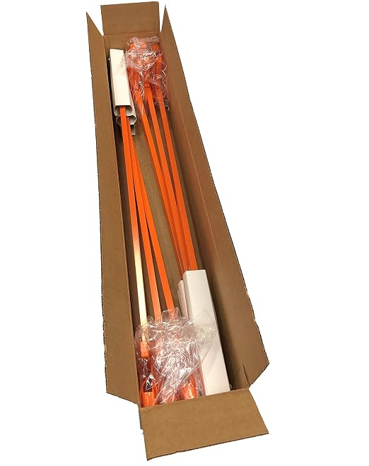 Orange-U-Tongs PRO Grade Litter Pick up Tool, Elastic Lanyard, Suction Cup Reacher Grabber for Indoor or Outdoor Use, 33" Reach, 5lb. Pick Up Capacity, Orange, 36", 6 Pack (7702-6)